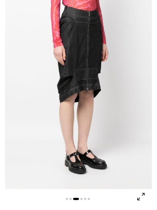 Vivienne Westwood Dresses & Skirts - Vivienne Westwood Asymmetrical Black Denim Skirt with Front Zip